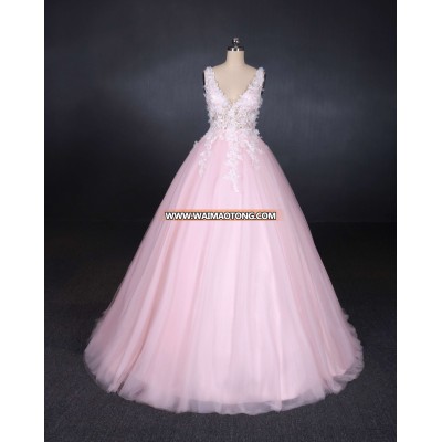 OEM Service Ball Gown Flower 2019 Wedding Dresses For brides