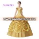 Real pictures Gold Satin Ball Gown Wedding Dresses Robe de Mariee Champagne Bridal Gowns 2018 New