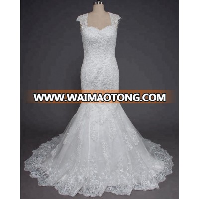 Heavier Beaded Lace Wedding Dress Mermaid Cut