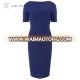 short sleeve sheath long office dress elegant navy maxi dresses